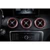 AC Air Vent Ring Cover Door Lock Pin Knobs Trim For Mercedes-Benz CLA GLA Class