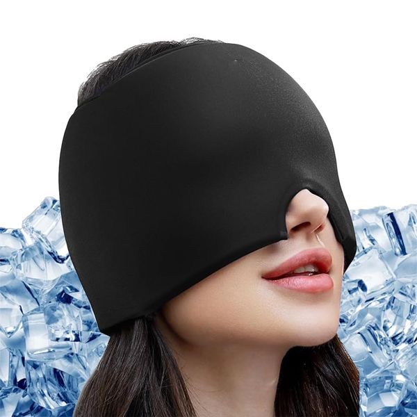 (2024 Summer New Style) Eye Mask, Eye Pillow, Cooling Pack Gel, Hot Mask, Relieves Head, Eyes, Tension, Sleep, Stress, Unisex, Comfortable, Cool Feeling and Heat Retention 2-Way Specifications, Can Be