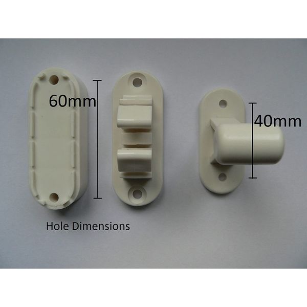 Removable Door Stop for Mobile Home White