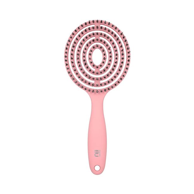 TB TOOLS FOR BEAUTY ILU Lollipop Candy Detangling Hair Brush for Combing Dry and Wet Hair (Pink)