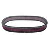 19" x 2" Air Cleaner Replacement Filter Washable Element Dual Carburetor Set Red