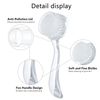 3 Pieces Face Brush Cleansing Manual Acrylic Handle Facial Scrubbers Soft Bristle Exfoliator Cleaner Brush Scrub Exfoliating Facial Brush for Face Care Makeup Skincare Removal (Transparent)