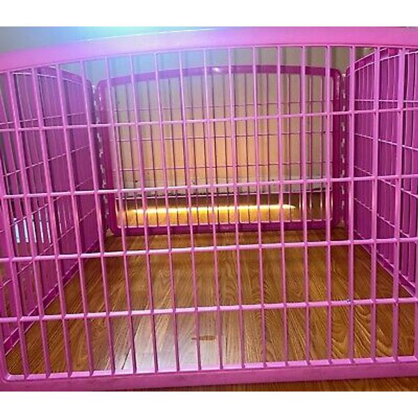 Pink Playpen, 4-Panel 24" Pet Playpen, Puppy Playpen, Indoor/Outdoor Dog P...