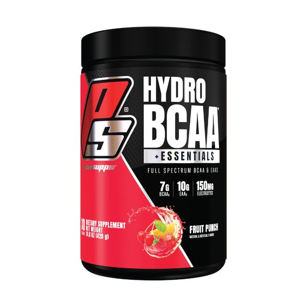 PROSUPPS HydroBCAA BCAA/EAA Full Spectrum Matrix, 7g BCAAs, 3g EAAS, 0g Sugar, 0g Carbs (Fruit Punch, 30 Servings)