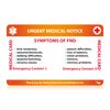 FND Medical Card with Writable Panel and Patterned Lanyard - Emergency Contact Card