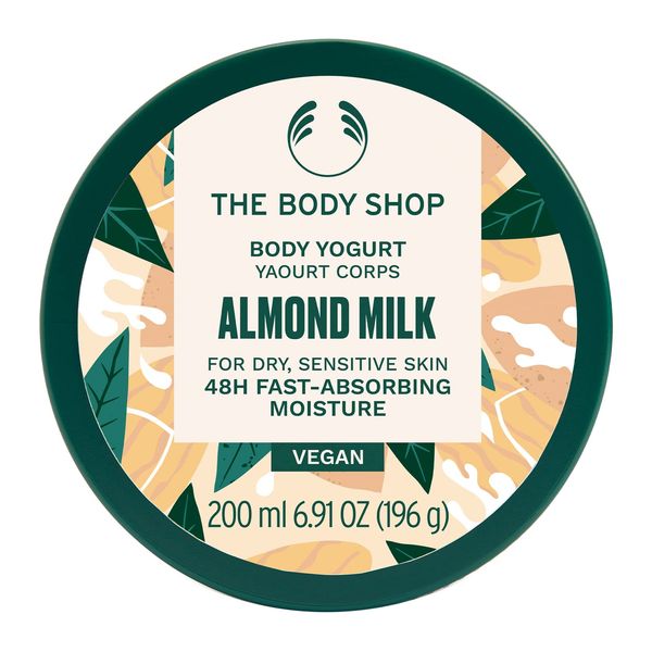 The Body Shop Almond Milk Body Yogurt – Instantly Absorbing Hydration from Head to Toe – For Sensitive Skin – Vegan – 6.91 oz