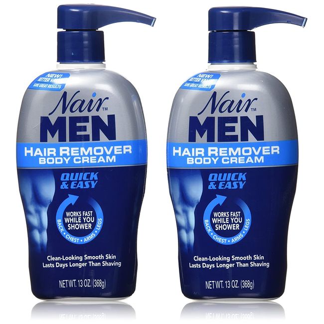 Nair Men Hair Removal Body Cream, 13 Ounce (Pack of 2)