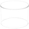 Plymor Clear Acrylic Round Cylinder Display Riser, 4" H x 6" D