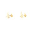 9ct Yellow Gold Dragon-fly Children's Earrings