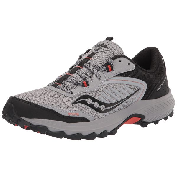 Saucony Men's Excursion Tr15, Alloy/Scarlet, 9.5 W