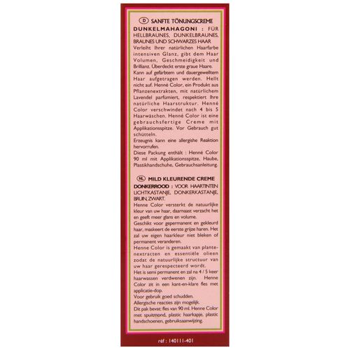 Henne Color Auburn Henna Hair Colouring Cream 90 ml