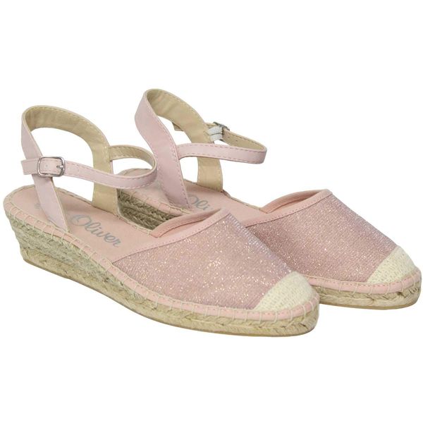 s.Oliver RED Label Espadrille Espadrilles rosa-Glitter Grösse 42