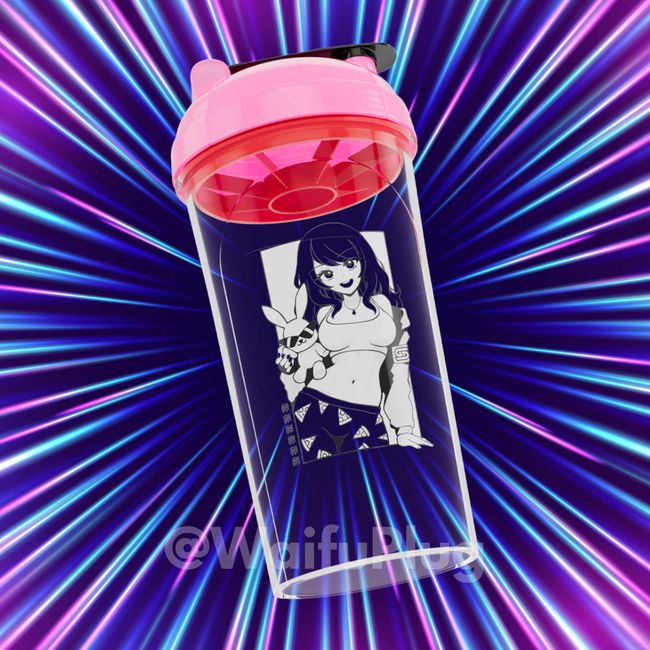 Gamer Supps Waifu Cups x Emiru Creator Cup - Shaker Cup & Sticker