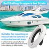 LJB Boat Scupper Flapper Self Bailing Valve Flush Mount Scupper Adapter 2 Pack
