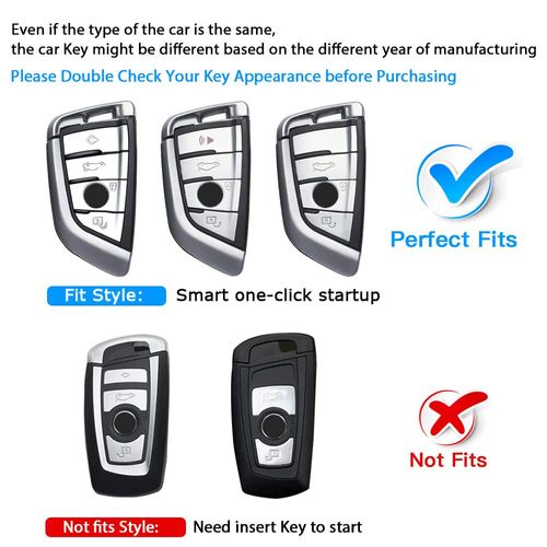 QBUC Key Fob Cover Full Protective Case, Key Fob Case for X1 /X3 /X5 /X6 X7 and for Series 1/2 /5/7 Soft TPU Anti-dust Case Shell Keyless Remote Control(Pink)