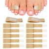 Dirvcp 10 Pack Fabric Hammer Toe Wraps Adjustable Toe Corrector Toe Bandages Protectors (Small)
