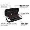 2023 New Black Carrying Case Bag + Clear Shell Cover + Clear Screen Protector + Case Strap + Charger Cable Compatible for Nintendo Switch