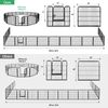 Dog Kennel Exercise Playpen 16 Panel Detachable Multiple Shape Safe For Pet 24"