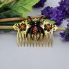 Black Spider Hair Accessory – Halloween or Cosplay Gothic Comb.
