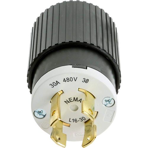 Hubbell T28435-30 Amp 480V NEMA L16-30 3-Phase Twist Lock Plug