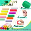 110 Pcs Aligner Chewies Orthodontic Chewies for Aligner Tray Seaters Silicone Chompers Teeth Dental Chewies Invisible Accessories, 11 Colors and Flavors
