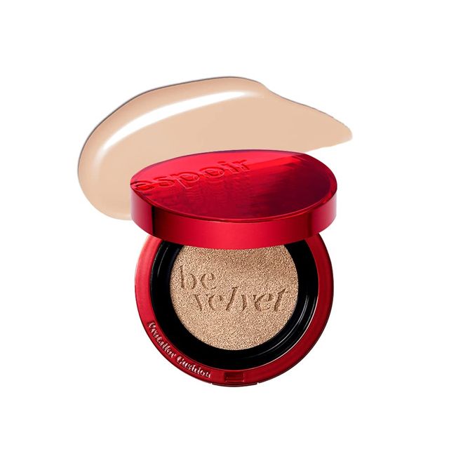 ESPOIR Pro Tailor Be Velvet Cushion SPF34 PA++ (13g) | Excellent long-lasting effect beyond the limitation of cushion | Lightweight Matte Skin Full Coverage Cushion Foundation | Korean Makeup (Petal(SINGLE))