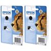 Epson T0711 x2 Ink Cartridges - Black (Twin Pack)