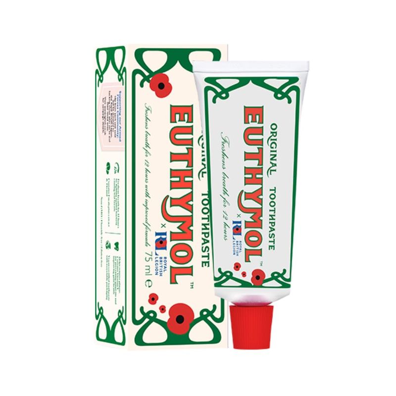 Euthymol Original Toothpaste 75ml x 6, Fluoride Free Anti-Plaque ...