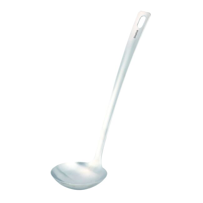 Pearl Metal Simplice G-5127 All Stainless Steel Ladle, Large, Dishwasher Safe