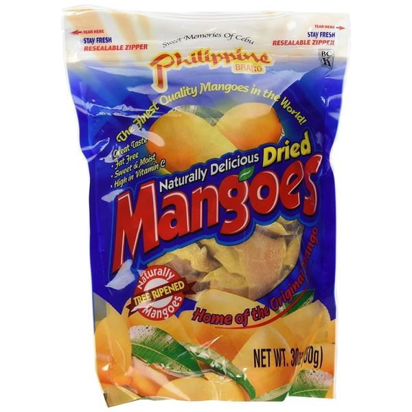 Phillippine Brand Naturally Delicious Dried Mangoes Tree Ripened Value Bag 30 Ounces