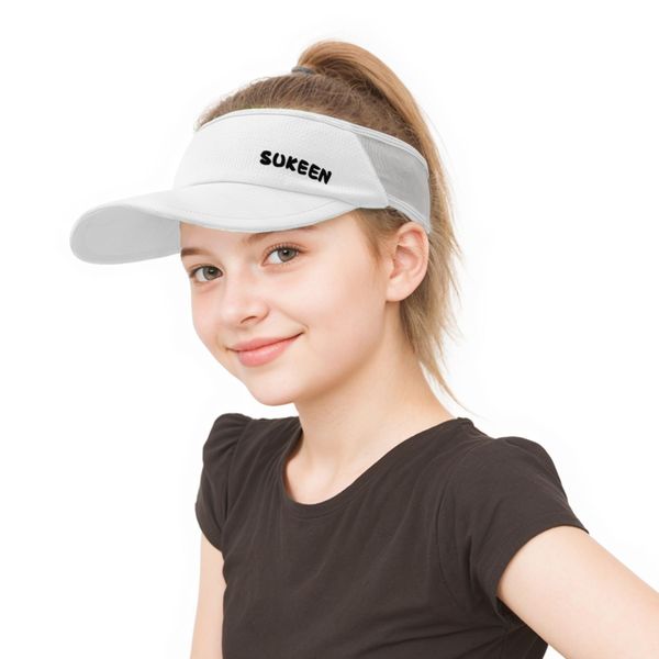 Sukeen Kids Sun Visor Hat White