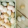 12- 2.5" White Eggs Wood Eggs Easter Eggs Chicken Eggs Decor Eggs Pretend Play
