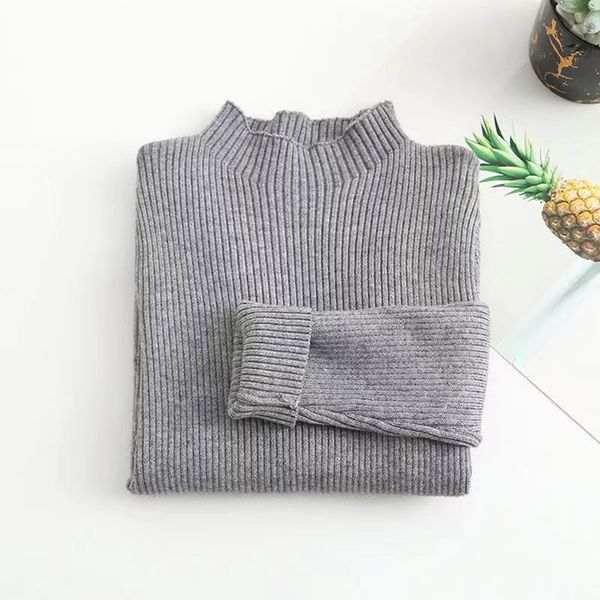 Kids Solid New Arrival Knit Sweater - 100 (2-3Y) / Beige