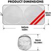 For Challenger Charger Car Windshield Sun Shade Foldable Reflective Shield Cover