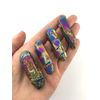 Jurassic Jacks Rainbow Aura Quartz Crystal Point Titanium Flame Multicolour