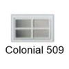 HOLMES Garage Doors Colonial 509 Window Inserts/Short Panel  CHOCOLATE BROWN