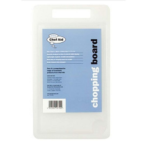 Chef Aid Chopping Board,White,31 x 18cm