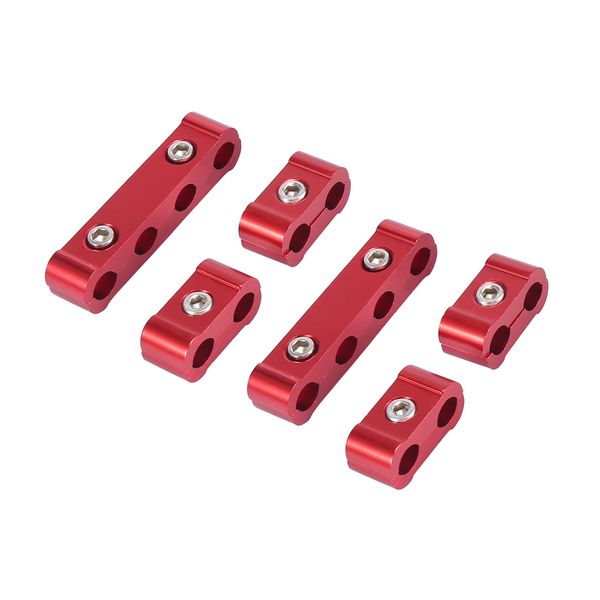 A ABSOPRO 2 Set 8mm Car Engine Spark Plug Wire Separator Looms Divider Red Item Replacement