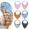 Molain 6 PCS Floral Head Kerchief Headband Chiffon Hair Bandanas Elastic Hair Band Scrunchies Boho Hair Scarf Hairbands Cute Hair Scarves Turban Hair Accessories for Women Girls