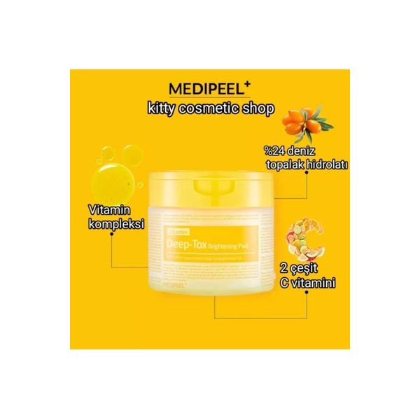 MEDI-PEEL Vegan Vitamin Deep-Tox Aydınlatıcı Ped 70'li