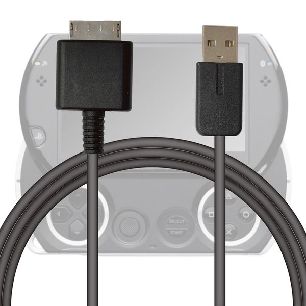 Alone USB Cable for PSPGO, Black, 3.3 ft (1 m), Retro Game, Data Link Cable, Easy to Carry, Simple Package ALG-PSPGOUSB
