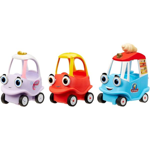 Little Tikes Let's Go Cozy Coupe - Cozy Mini Push and Play Vehicle - ASSORTMENT - 1 Car included - Suitable For Toddlers From 3 Years, Red