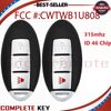 2 CWTWB1U808 Smart Remote Key Fob for Nissan Cube Juke Leaf Quest Versa Note