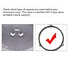 sourcing map Microwave Oven Glass Turntable Support Circle Fittings Roller Bracket White 2 Pcs