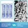 3 Pack Large Plastic Measuring Syringe, 60ml with Cap, Individually Packaged for Fluid, Scientific Labs
