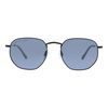 Life is Good Polarized Hexagonal Sunglasses, Blue, 53 mm