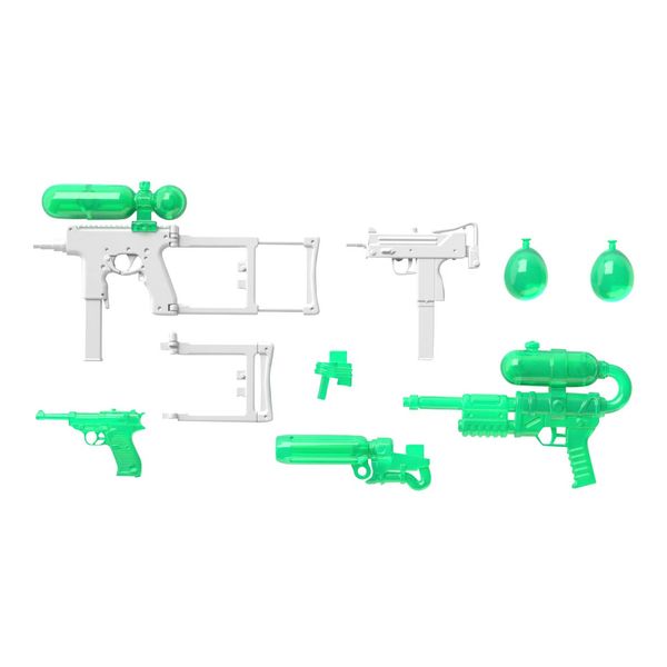 Little Armory LA053 Water Gun C (White x Clear Green) Plastic Model