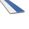 CRL White TrimQuick 1-3/4" Flat Vinyl Trim - 12 ft Long