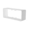220 X 90 mm / 22 X 9 cm Rectangular Pipe Connector for Pipe Connection - Ventilation System, Heating, Cooling - Ventilation Element for Limited Space.