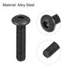 uxcell M3x14mm Hex Socket Button Head Bolts Alloy Steel Fastener Hardware Full Thread Lock Set Hex Socket Half Round 50pcs